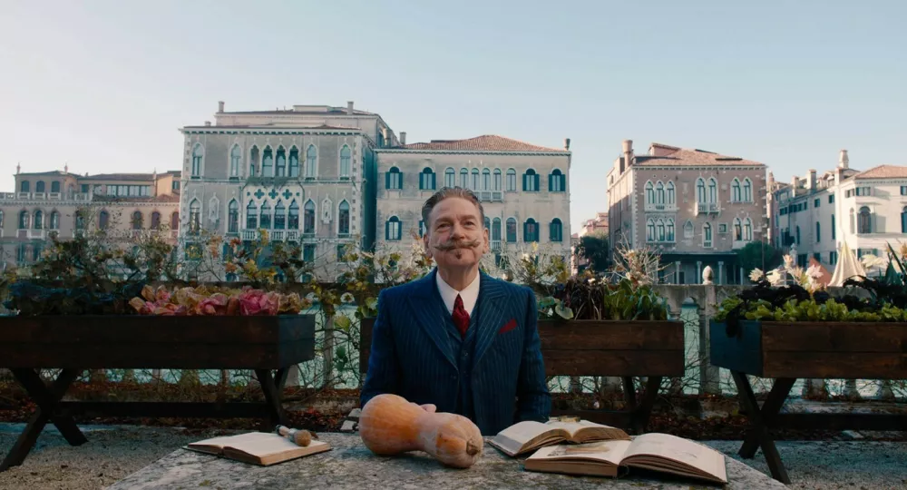 MYSTERE A VENISEA HAUNTING IN VENICE2023de Kenneth BranaghKenneth Branagh.d'apres le roman "La Fete du potiron" de Agatha Christiebased on the novel "Hallow'een Party" by Agatha ChristieCOLLECTION CHRISTOPHEL &copy; 20th Century Studios - Kinberg Genre - Scott Free Productions - TSG Entertainment - The Mark Gordon Companyhercule poirot,Image: 851716426, License: Rights-managed, Restrictions: Restricted to editorial use related to the film or the individuals involved (producers, directors, authors, actors, etc.)The rights of publicity of any person depicted in the photos are not grantedMandatory credit of the film company and photographer, Model Release: no 