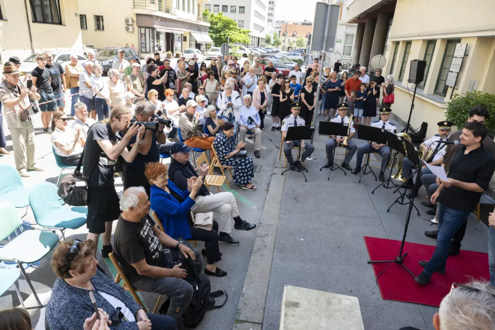 Vid Libnik14.06.2026 kip Sejalec na &Scaron;tefanovi ulici - otvoritvena slovesnost foto: Nik Erik Neubauer