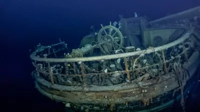 March 9, 2022, Weddell Sea, Antarctica: In this photo provided by Falklands Maritime Heritage Trust, is a view of the taffrail, ship's wheel and aft well deck on the wreck of Endurance. Scientists say they have found Endurance, Ernest Shackleton's ship that sank in the Antarctic in 1915.,Image: 668575688, License: Rights-managed, Restrictions: ***HANDOUT image or SOCIAL MEDIA IMAGE or FILMSTILL for EDITORIAL USE ONLY! * Please note: Fees charged by Profimedia are for the Profimedia's services only, and do not, nor are they intended to, convey to the user any ownership of Copyright or License in the material. Profimedia does not claim any ownership including but not limited to Copyright or License in the attached material. By publishing this material you (the user) expressly agree to indemnify and to hold Profimedia and its directors, shareholders and employees harmless from any loss, claims, damages, demands, expenses (including legal fees), or any causes of action or allegation against Profimedia arising out of or connected in any way with publication of the material. Profimedia does not claim any copyright or license in the attached materials. Any downloading fees charged by Profimedia are for Profimedia's services only. * Handling Fee Only ***, Model Release: no 