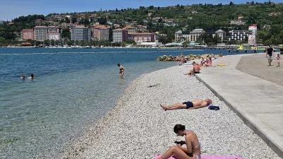 plaža Portorož, Metropol, prodec 
