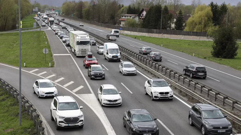 - 29.03. 2024 - kolone, zastoji, zgo&scaron;čen promet, obvoznica //FOTO: Jaka Gasar