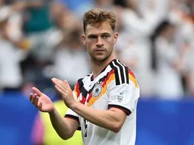 Soccer Football - FIFA World Cup 2026 - Group E - Germany v Curacao - Houston Stadium, Houston, Texas, U.S. - June 14, 2026 Germany's Joshua Kimmich applauds fans after the match REUTERS/Annegret Hilse