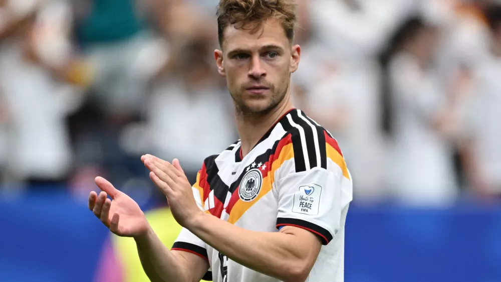 Soccer Football - FIFA World Cup 2026 - Group E - Germany v Curacao - Houston Stadium, Houston, Texas, U.S. - June 14, 2026 Germany's Joshua Kimmich applauds fans after the match REUTERS/Annegret Hilse