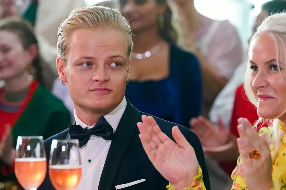 FILE - Norway's Marius Borg Hoiby and Crown Princess Mette-Marit in Oslo, June 16, 2022. (Lise Aserud/NTB via AP, File)