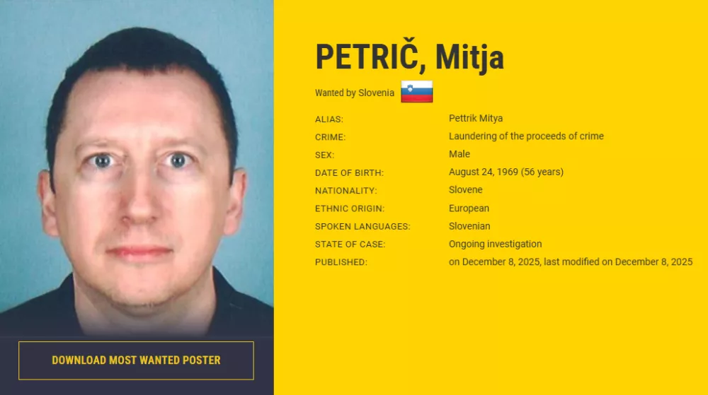 Mitja Petrič, Europol. Vir: Europol