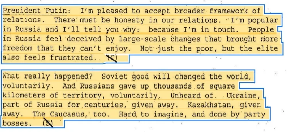 bush putin pogovor bedo pri kranju