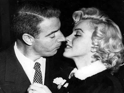 Joe DiMaggio in Marilyn Monroe na poroki / Foto: Wikipedija