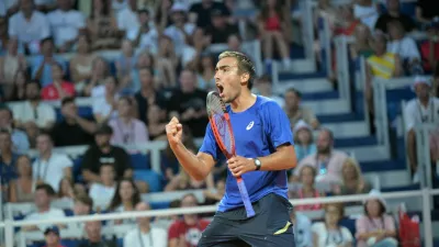 IPA86790277 - Daniel Merida (ESP) during the ATP - Plava Laguna Croatia Open in Umag - Merida vs. Dzumhur, International Tennis Match in Umag, Croatia, July 18, 2026Pictured: daniel merida,Image: 1117268414, License: Rights-managed, Restrictions: -PRT, -FRA, -ESP, -ITA, Model Release: no, Pictured: daniel merida / Foto: Profimedia