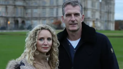 Dan Snow and Suzannah Lipscomb at Burghley House, the main residence of Sir William Cecil. (Hit Networks Limited and Little Dot Studios/Ashley Morris) / Foto: Ashley Morris