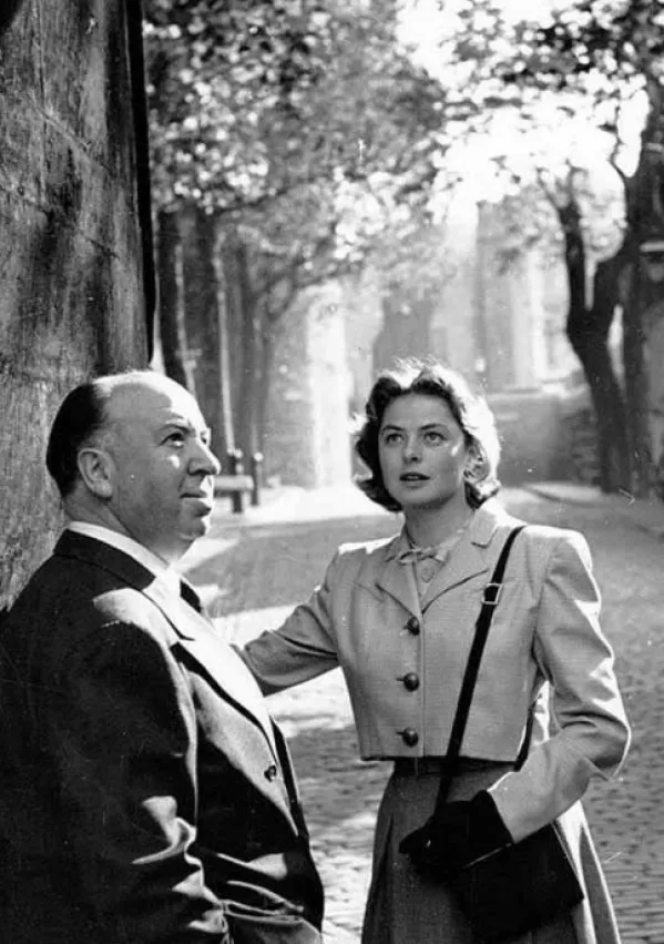 Alfred Hitchcock in Ingrid Bergman / Foto: Instagram/@alfredhitchcockofficial