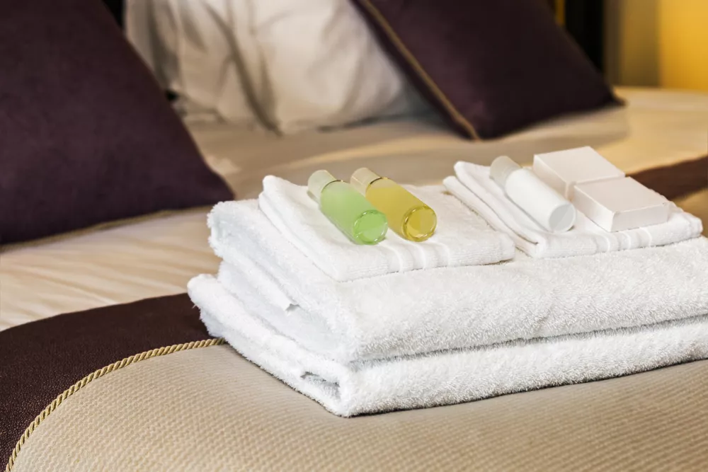 Washbasin on the bed in the hotel room / Foto: Doroo Getty Images