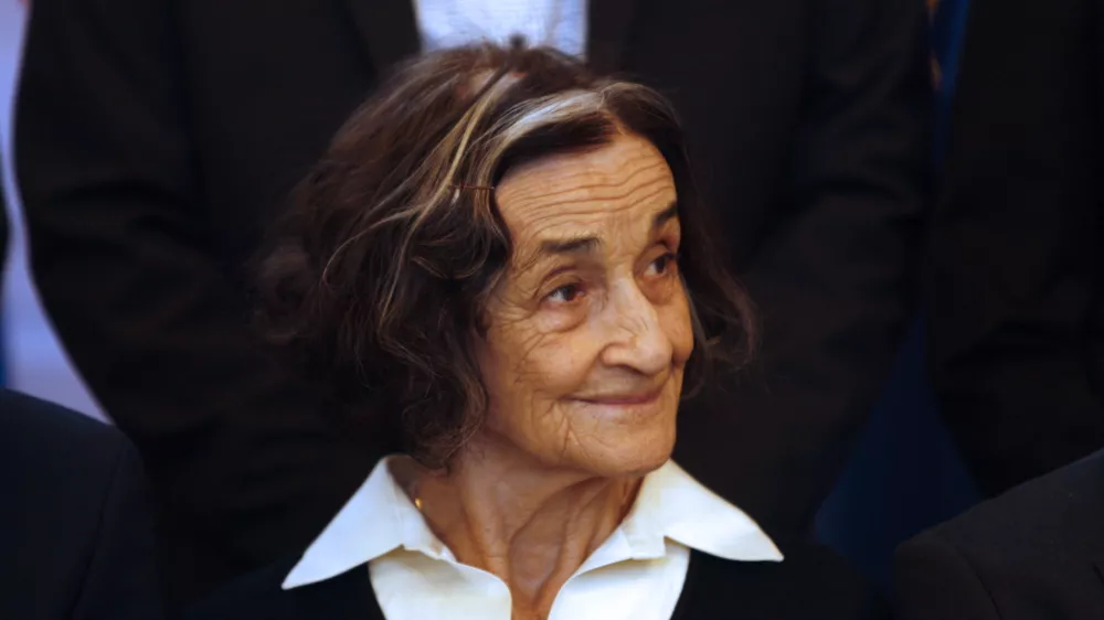 Ivanka Mežan, dobitnica Bor&scaron;tnikovega prstana leta 1995 - 03.02.2015 - Predsednik republike je sprejel prejemnice in prejemnike Bor&scaron;tnikovega prstana - //FOTO: Bojan Velikonja