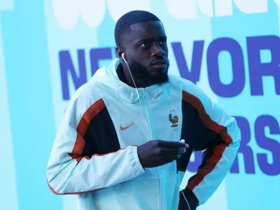 Soccer Football - FIFA World Cup 2026 - Group I - France v Senegal - New York/New Jersey Stadium, East Rutherford, New Jersey, U.S. - June 16, 2026 France's Ibrahima Konate arrives at the stadium before the match REUTERS/Mike Segar