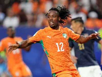 FILE PHOTO: Soccer Football - FIFA World Cup 2026 - Group E - Ivory Coast v Ecuador - Philadelphia Stadium, Philadelphia, Pennsylvania, U.S. - June 14, 2026 Ivory Coast's Elye Wahi reacts IMAGN IMAGES via Reuters/Kyle Ross/File Photo