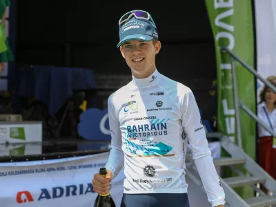 Jakob OMRZEL08.06.2025 - Kolesarska dirka po sloveniji - kolesarstvo - cilj Novo MestoFoto: Luka Cjuha