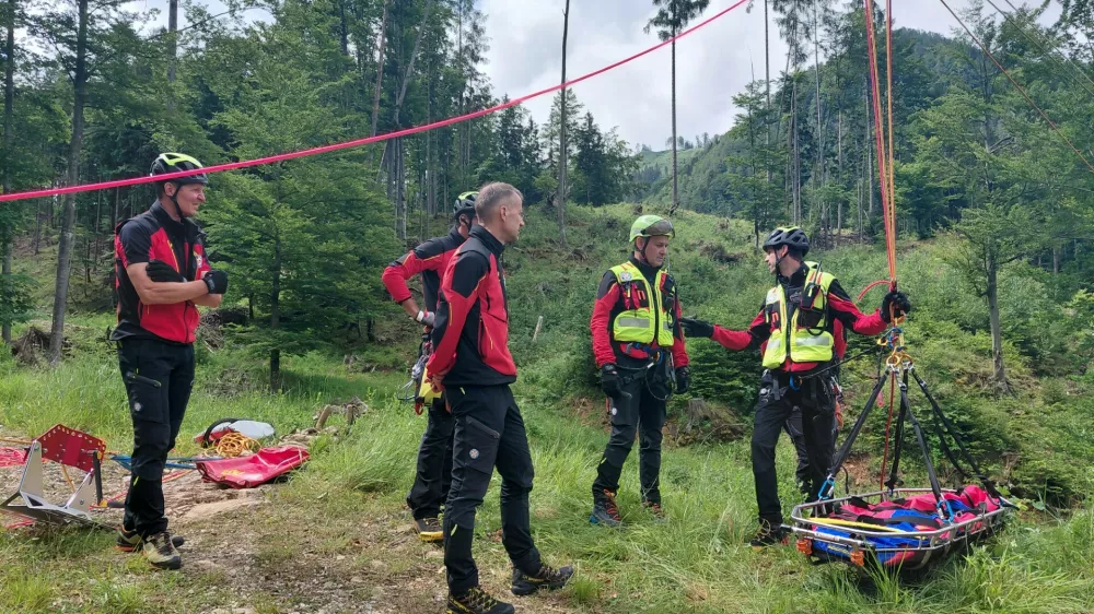 GRS, gorski re&scaron;evalci, prikaz re&scaron;evanja. Foto: Tina Jereb