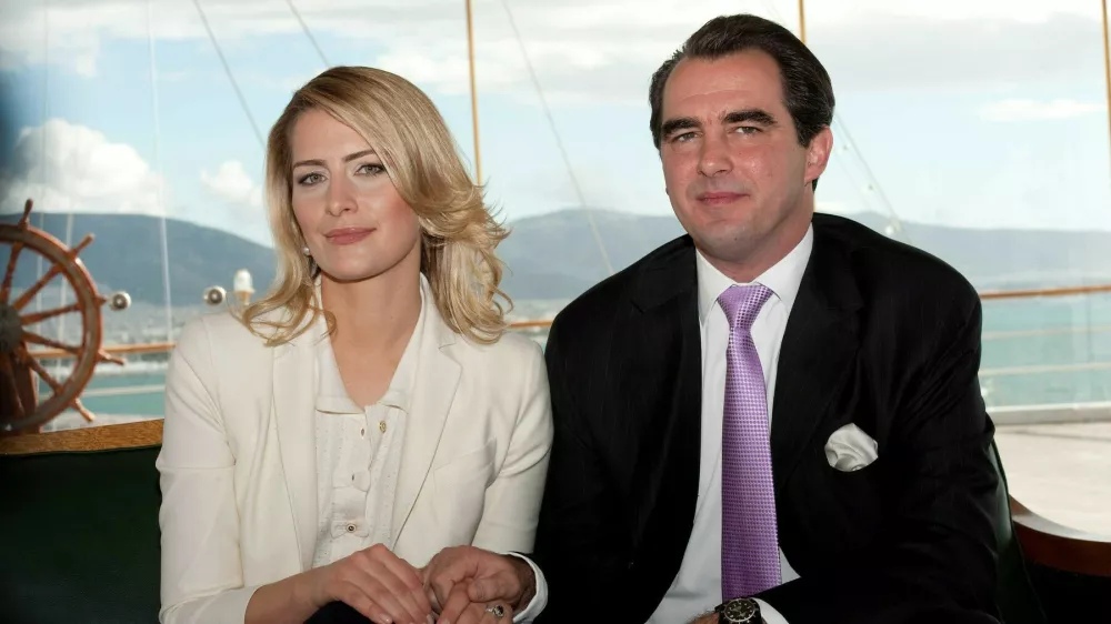 Princ Nikolas Gr&scaron;ki in Tatiana Blatnik. Foto: Profimedia