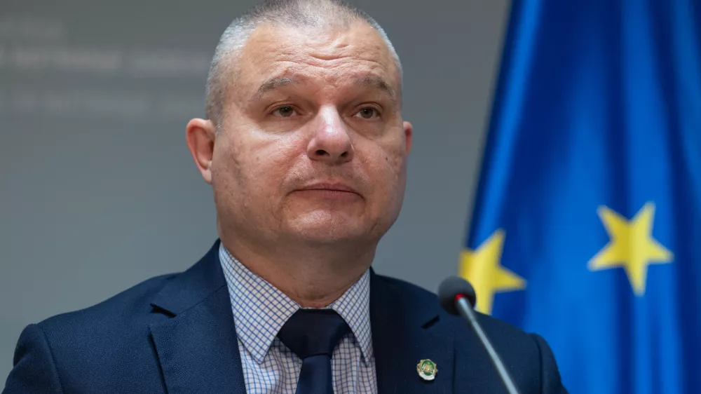 Ljubljana, MNZ.Direktor Nacionalnega preiskovalnega urada (NPU) Darko Muzenic je dal izjavo za medije glede prijetih osumljencev v Sarajevu v povezavi z umorom, ki se je zgodil 29. novembra v Ljubljani.Foto: Bor Slana