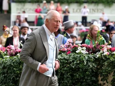 Horse Racing - Royal Ascot 2026 - Ascot Racecourse, Ascot, Britain - June 20, 2026 Britain's King Charles ahead of the presentation ceremony for the 15:40 Queen Elizabeth II Jubilee Stakes Action Images via Reuters/Andrew Boyers
