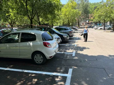 Urejanje parkiri&scaron;č Bilečanska ulica