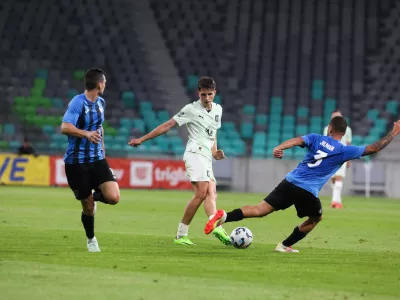 Mateo Ačimovič- 23.07.2025. - Kvalifikacije za Konferenčno ligo v nogometu NK Olimpija - Inter d'Escaldes.//FOTO: Bojan Velikonja
