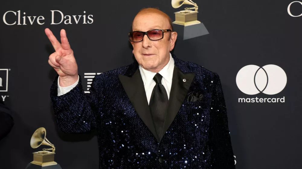 FILE PHOTO: Clive Davis attends the Pre-GRAMMY gala, hosted by the Recording Academy and Clive Davis, in Beverly Hills, California, February 3, 2024. REUTERS/Mario Anzuoni/File Photo
