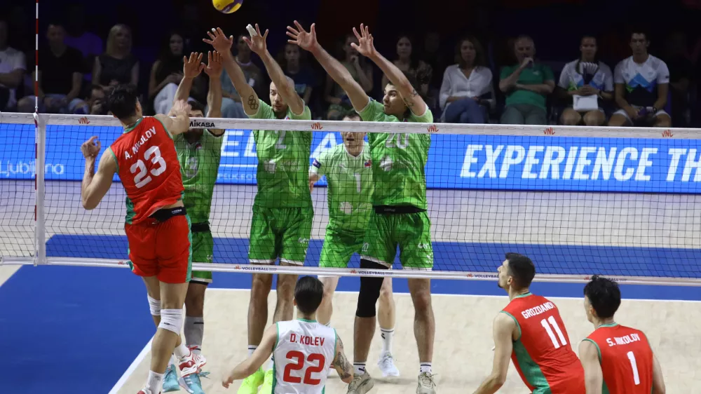 25.6.2026 - odbojka liga narodov - odbojkarska reprezentanca SlovenijeSlovenija - BolgarijaFoto: Luka Cjuha