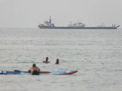 Vessels in the Strait of Hormuz near the beach of Bandar Abbas, Iran, June 21, 2026. Amirhosein Khorgooi/ISNA/via WANA (West Asia News Agency)via REUTERS ATTENTION EDITORS - THIS PICTURE WAS PROVIDED BY A THIRD PARTY. ISRAEL OUT. NO COMMERCIAL OR EDITORIAL SALES IN ISRAEL. NO ACCESS FOR ISRAELI MEDIA. NO USE BBC PERSIAN. NO USE VOA PERSIAN. NO USE MANOTO. NO USE IRAN INTERNATIONAL. NO USE RADIO FARDA. DIGITAL: NO USE BBC PERSIAN. NO USE VOA PERSIAN. NO USE MANOTO. NO USE IRAN INTERNATIONAL. NO USE RADIO FARDA.