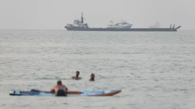 Vessels in the Strait of Hormuz near the beach of Bandar Abbas, Iran, June 21, 2026. Amirhosein Khorgooi/ISNA/via WANA (West Asia News Agency)via REUTERS ATTENTION EDITORS - THIS PICTURE WAS PROVIDED BY A THIRD PARTY. ISRAEL OUT. NO COMMERCIAL OR EDITORIAL SALES IN ISRAEL. NO ACCESS FOR ISRAELI MEDIA. NO USE BBC PERSIAN. NO USE VOA PERSIAN. NO USE MANOTO. NO USE IRAN INTERNATIONAL. NO USE RADIO FARDA. DIGITAL: NO USE BBC PERSIAN. NO USE VOA PERSIAN. NO USE MANOTO. NO USE IRAN INTERNATIONAL. NO USE RADIO FARDA.