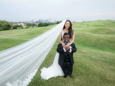 Story from Jam Press (Dwarfism Dating Advice)Pictured: Timothy Muttoo and Anita Wing Lee getting married.'I am a 4ft man with dwarfism - here is how I bagged my taller dream wife who overlooks my height'A 4ft man with dwarfism has lifted the lid on the little things he did to bag his 5ft 4in sweetheart wife after their wedding went viral.Timothy Muttoo and Anita Wing Lee's marriage had the internet hooked, with the pair both prioritising heart over height.Now the engineer is handing out dating advice to other men who may be struggling with confidence over their height.The happy husband has claimed that the friendzone is the best place to start when courting a potential lover."I just wanted to build a friendship with Anita," Timothy, from Toronto, Canada, told&nbsp;creatorzine.com&nbsp;."It wasn't like oh I'm going to ask her out on a date and if she says yes I'm going to ask her on another date and then by the third date we're going to be boyfriend and girlfriend."Those weren't even crossing my mind."When I put it in that context it made me feel relaxed."After six months of being married the pair posted a clip online of the "adorable moments" they have day to day due to their height differences.The clip showcasing them being able to go in the fridge at the same time, look out the window together and check the bottom and top cupboards went viral.The video racked up a whopping 1.7m views and over 24,600 likes.The added attention online encouraged the couple to speak out about their relationship in more detail with Timothy offering advice to other men who were previously in his position.Timothy said: "Height was never something either of us intentionally prioritized in relationships."What feels different about this relationship is the connection and alignment in values."We share faith, purpose and long-term vision. That foundation matters far more than physical traits."The pair first met in 2021 and after a long friendship they became lovers before getting married in June 2025.Anita posted their marriage online to her 47,700 followers - with the post blowing up and the viewers giving a mixed response.Timothy said: "Our wedding post unexpectedly went viral and reached millions of people around the world."Most comments were about love, joy and hope."Of course, the internet can bring criticism, but we do not let that define our experience."We focus on the thousands of kind messages from people who say our relationship gives them courage to choose love beyond surface-level expectations."ENDSEDITOR'S NOTE:&nbsp;Video Usage Licence:(EXCLUSIVE) We have obtained an exclusive licence from the copyright holder. A copy of the licence is available on request.Video Restrictions: None.,Image: 1090626503, License: Rights-managed, Restrictions: EDITOR'S NOTE:&nbsp;Video Usage Licence:(EXCLUSIVE) We have obtained an exclusive licence from the copyright holder. A copy of the licence is available on request.Video Restrictions: None., Model Release: no 