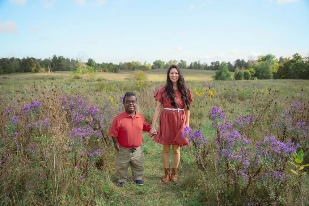 Story from Jam Press (Dwarfism Dating Advice)Pictured: Timothy Muttoo and Anita Wing Lee getting engaged.'I am a 4ft man with dwarfism - here is how I bagged my taller dream wife who overlooks my height'A 4ft man with dwarfism has lifted the lid on the little things he did to bag his 5ft 4in sweetheart wife after their wedding went viral.Timothy Muttoo and Anita Wing Lee's marriage had the internet hooked, with the pair both prioritising heart over height.Now the engineer is handing out dating advice to other men who may be struggling with confidence over their height.The happy husband has claimed that the friendzone is the best place to start when courting a potential lover."I just wanted to build a friendship with Anita," Timothy, from Toronto, Canada, told&nbsp;creatorzine.com&nbsp;."It wasn't like oh I'm going to ask her out on a date and if she says yes I'm going to ask her on another date and then by the third date we're going to be boyfriend and girlfriend."Those weren't even crossing my mind."When I put it in that context it made me feel relaxed."After six months of being married the pair posted a clip online of the "adorable moments" they have day to day due to their height differences.The clip showcasing them being able to go in the fridge at the same time, look out the window together and check the bottom and top cupboards went viral.The video racked up a whopping 1.7m views and over 24,600 likes.The added attention online encouraged the couple to speak out about their relationship in more detail with Timothy offering advice to other men who were previously in his position.Timothy said: "Height was never something either of us intentionally prioritized in relationships."What feels different about this relationship is the connection and alignment in values."We share faith, purpose and long-term vision. That foundation matters far more than physical traits."The pair first met in 2021 and after a long friendship they became lovers before getting married in June 2025.Anita posted their marriage online to her 47,700 followers - with the post blowing up and the viewers giving a mixed response.Timothy said: "Our wedding post unexpectedly went viral and reached millions of people around the world."Most comments were about love, joy and hope."Of course, the internet can bring criticism, but we do not let that define our experience."We focus on the thousands of kind messages from people who say our relationship gives them courage to choose love beyond surface-level expectations."ENDSEDITOR'S NOTE:&nbsp;Video Usage Licence:(EXCLUSIVE) We have obtained an exclusive licence from the copyright holder. A copy of the licence is available on request.Video Restrictions: None.Story from Jam Press (Dwarfism Dating Advice)Pictured: Timothy Muttoo and Anita Wing Lee.'I am a 4ft man with dwarfism - here is how I bagged my taller dream wife who overlooks my height'A 4ft man with dwarfism has lifted the lid on the little things he did to bag his 5ft 4in sweetheart wife after their wedding went viral.Timothy Muttoo and Anita Wing Lee's marriage had the internet hooked, with the pair both prioritising heart over height.Now the engineer is handing out dating advice to other men who may be struggling with confidence over their height.The happy husband has claimed that the friendzone is the best place to start when courting a potential lover."I just wanted to build a friendship with Anita," Timothy, from Toronto, Canada, told&nbsp;creatorzine.com&nbsp;."It wasn't like oh I'm going to ask her out on a date and if she says yes I'm going to ask her on another date and then by the third date we're going to be boyfriend and girlfriend."Those weren't even crossing my mind."When I put it in that context it made me feel relaxed."After six months of being married the pair posted a clip online of the "adorable moments" they have day to day due to their height differences.The clip showcasing them being able to go in the fridge at the same time, look out the window together and check the bottom and top cupboards went viral.The video racked up a whopping 1.7m views and over 24,600 likes.The added attention online encouraged the couple to speak out about their relationship in more detail with Timothy offering advice to other men who were previously in his position.Timothy said: "Height was never something either of us intentionally prioritized in relationships."What feels different about this relationship is the connection and alignment in values."We share faith, purpose and long-term vision. That foundation matters far more than physical traits."The pair first met in 2021 and after a long friendship they became lovers before getting married in June 2025.Anita posted their marriage online to her 47,700 followers - with the post blowing up and the viewers giving a mixed response.Timothy said: "Our wedding post unexpectedly went viral and reached millions of people around the world."Most comments were about love, joy and hope."Of course, the internet can bring criticism, but we do not let that define our experience."We focus on the thousands of kind messages from people who say our relationship gives them courage to choose love beyond surface-level expectations."ENDSEDITOR'S NOTE:&nbsp;Video Usage Licence:(EXCLUSIVE) We have obtained an exclusive licence from the copyright holder. A copy of the licence is available on request.Video Restrictions: None.,Image: 1090626142, License: Rights-managed, Restrictions: EDITOR'S NOTE:&nbsp;Video Usage Licence:(EXCLUSIVE) We have obtained an exclusive licence from the copyright holder. A copy of the licence is available on request.Video Restrictions: None., Model Release: no 