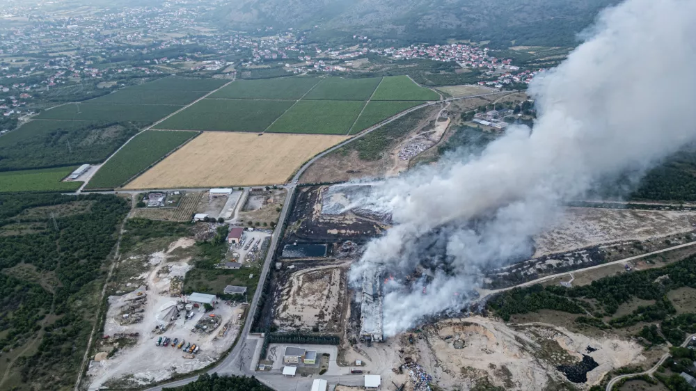 Mostar, požar, deponija. Foto: Pixsell