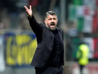 FILE PHOTO: Soccer Football - FIFA World Cup - UEFA Qualifiers - Finals - Bosnia and Herzegovina v Italy - Bilino Polje Stadium, Zenica, Bosnia and Herzegovina - March 31, 2026 Italy coach Gennaro Gattuso REUTERS/Matteo Ciambelli/File Photo