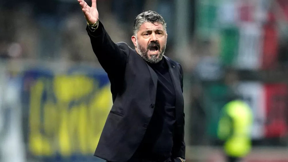 FILE PHOTO: Soccer Football - FIFA World Cup - UEFA Qualifiers - Finals - Bosnia and Herzegovina v Italy - Bilino Polje Stadium, Zenica, Bosnia and Herzegovina - March 31, 2026 Italy coach Gennaro Gattuso REUTERS/Matteo Ciambelli/File Photo