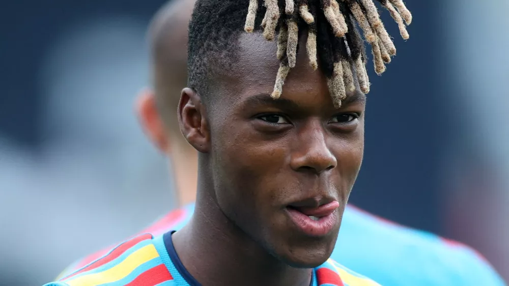 Soccer Football - FIFA World Cup 2026 - Spain Training - Baylor School, Chattanooga, Tennessee, U.S. - June 22, 2026 Spain's Nico Williams during training IMAGN IMAGES via Reuters/Brett Davis