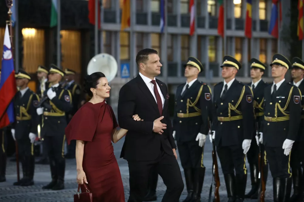 24.6.2026 - proslava dan državnosti 2026 - državna slovesnost ob 35. obletnici razglasitve samostojnosti in neodvisnosti RS, slavnostna govornika bosta predsednica republike Nata&scaron;a Pirc Musar in predsednik vlade Janez Jan&scaron;a; Trg republikeFoto: Luka Cjuha