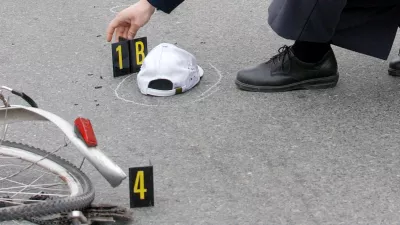 prometna nesreča - kolesar - avtobus, Policija