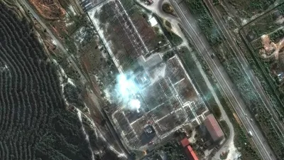 A satellite image shows an overview of the Sevastopol power substation after local officials said Ukrainian drones knocked out power in the biggest city in Russian-held Crimea on Wednesday, in Sevastopol, Crimea, June 24, 2026.  Vantor/Handout via REUTERS. THIS IMAGE HAS BEEN SUPPLIED BY A THIRD PARTY. NO RESALES. NO ARCHIVES. MANDATORY CREDIT. DO NOT OBSCURE LOGO.