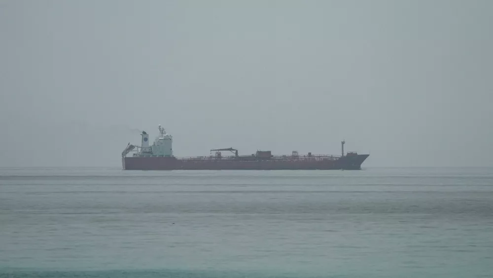 Oil tanker JORYA sails at the sea near the Omani coast, as seen from Musandam, Oman, June 25, 2026. REUTERS/Stringer