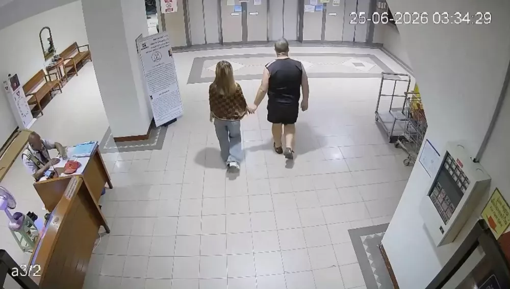 Carman Simon Peter walks with a 17-year-old Thai girl, whose body was found in a suitcase, at a condominium, in Pattaya City, Thailand, June 25, 2026, in this screengrab obtained from a handout video. Carman, an Australian man, was arrested in the suspected murder of the 17-year-old Thai girl at the Suvarnabhumi International Airport on June 27. Pattaya Provincial Police Station/Handout via REUTERS  THIS IMAGE HAS BEEN SUPPLIED BY A THIRD PARTY. NO RESALES. NO ARCHIVES. MANDATORY CREDIT. VERIFICATION: - Reuters was able to confirm the location from the building, road layout, elevator and floor patterns matched archive and satellite image. - Date of the footage showing the suspect and the victim walking into the lobby verified by the timestamp of the surveillance camera footage and police reports.   TPX IMAGES OF THE DAY