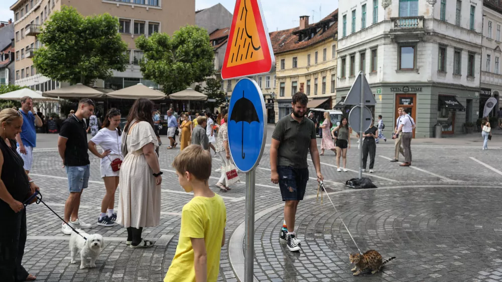 20.06.2025. In&scaron;talacija Zmago Modica Lastno vreme v Ljubljani. Foto: Bojan Velikonja 