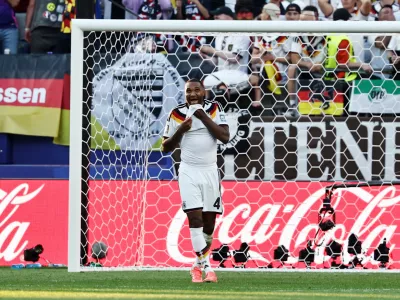 Soccer Football - FIFA World Cup 2026 - Round of 32 - Germany v Paraguay - Boston Stadium, Foxborough, Massachusetts, U.S. - June 29, 2026 Germany's Jonathan Tah looks dejected after missing a penalty during the penalty shootout IMAGN IMAGES via Reuters/Winslow Townson