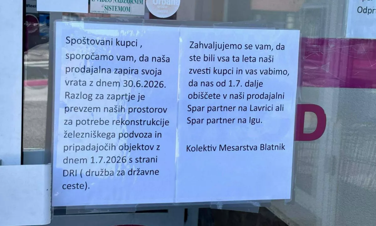Zapiranje dveh mercatorjev: v ljubljani in na školfici