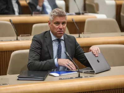 - Valentin Hajdinjak, kandidat za ministra za obrambo,- 01.06.2026. - Zasli&scaron;anja kandidatov za ministre 4. vleda Janeza Jan&scaron;e pred parlamentarnimi odbori v DZ RS.//FOTO: Bojan Velikonja
