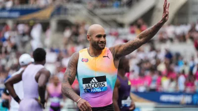 Marcell JACOBS of Italy during the IAAF Diamond League Meeting of Paris at Stade Charlety on June 28, 2026 in Paris, France.,Image: 1113177871, License: Rights-managed, Restrictions: *** World Rights Except Belgium and France *** BELOUT FRAOUT, Model Release: no 