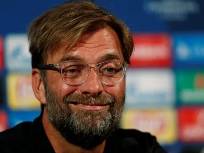 Soccer Football - Champions League - Liverpool Press Conference - Ljudski vrt, Maribor, Slovenia - October 16, 2017  Liverpool manager Juergen Klopp during the press conference  Action Images via Reuters/Paul Childs