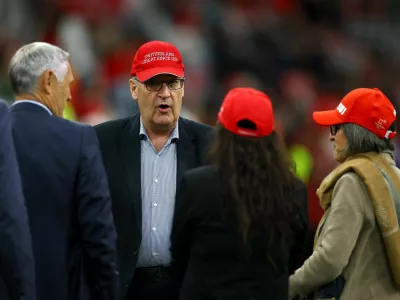 Soccer Football - FIFA World Cup 2026 - Round of 32 - Switzerland v Algeria - BC Place, Vancouver, Canada - July 2, 2026 Switzerland President Guy Parmelin at the stadium before the match REUTERS/Agustin Marcarian