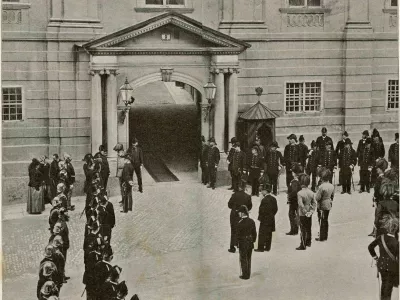  Nj velicanstvo cesar Franc Jozef v Ljubljani dne 7_ vel travna l 1895 / Foto: Nn