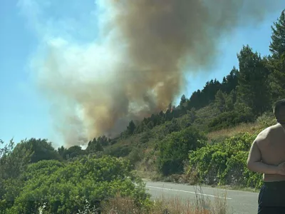 Požar na otoku Hvar. Foto: DVD Hvar