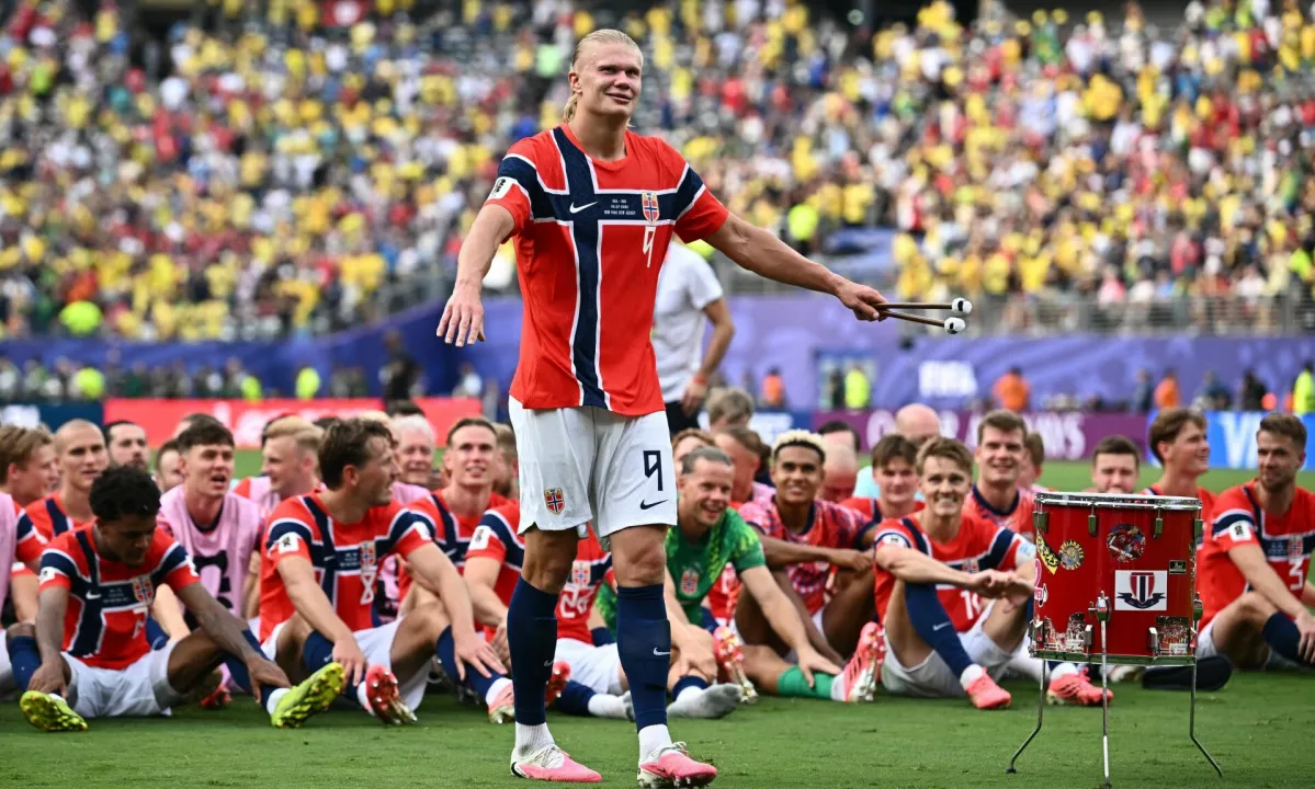 Genialni Haaland poslal Brazilce domov